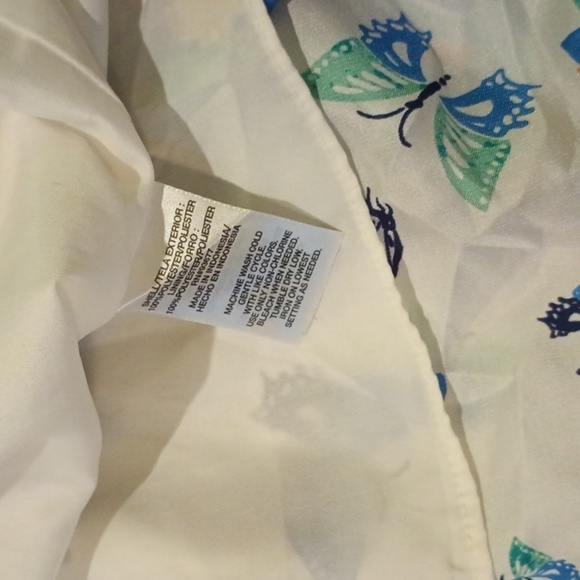 Allen B by Allen Shwartz Asymptomatic Butterfly Floral Handkerchief Dress A26 - Picture 5 of 6